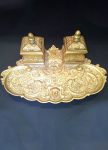 French, Bronze, Gold Plated Inkstand, c. 1860