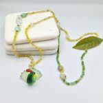 Κολιέ με ημιπολύτιμες πέτρες