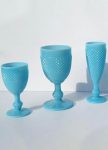 French Opaline Glasses Set, c. 1920