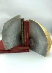 Agate book stands, gilded on the outer surface