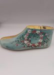 Old, wooden, shoe last, hand painted