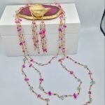 Αχατες γαλάζιοι και ροζ.