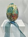 Handmade , handpainted wooden egg