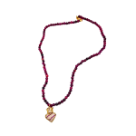 Αχάτης ροδή και καρδιά με ζιρκόν.