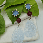 Δαντελωτό jade, αχάτες και zircon.