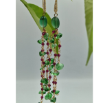 Σκουλαρίκια με αχάτες και zircon.