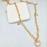 Επίχρυση αλυσίδα με στοιχεία με zircons.