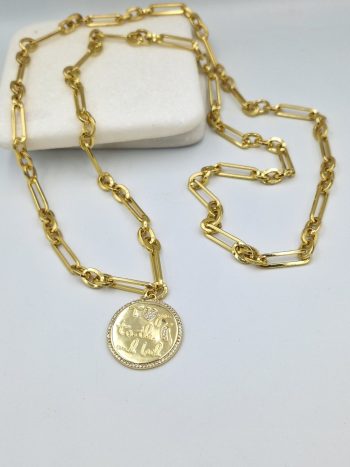 Επίχρυση αλυσίδα με zircons.