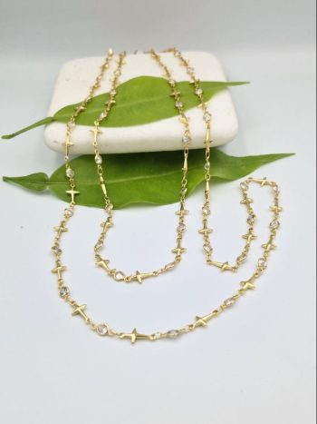 Αλυσίδα με Σταυρούς & Ζιργκόν