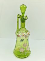 1880's French Mouthblown and hand painted decanter - Image 2
