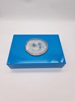 Χειροποίητο κουτί λάκα με επίχρυσο αχάτη